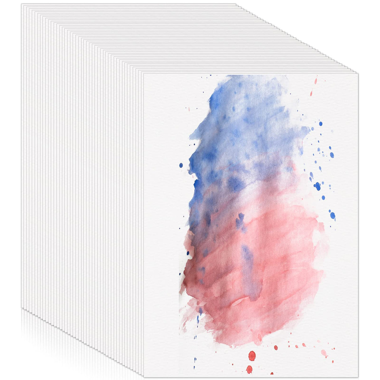 120 Sheets Watercolor Paper Bulk, 140 lb/300 GSM Cold Press Paper White Water Color Paper Cotton Paper for Kids Child Students Adults Artists Drawing Wedding Gift Cards(5 x 7 Inch) Prudiut