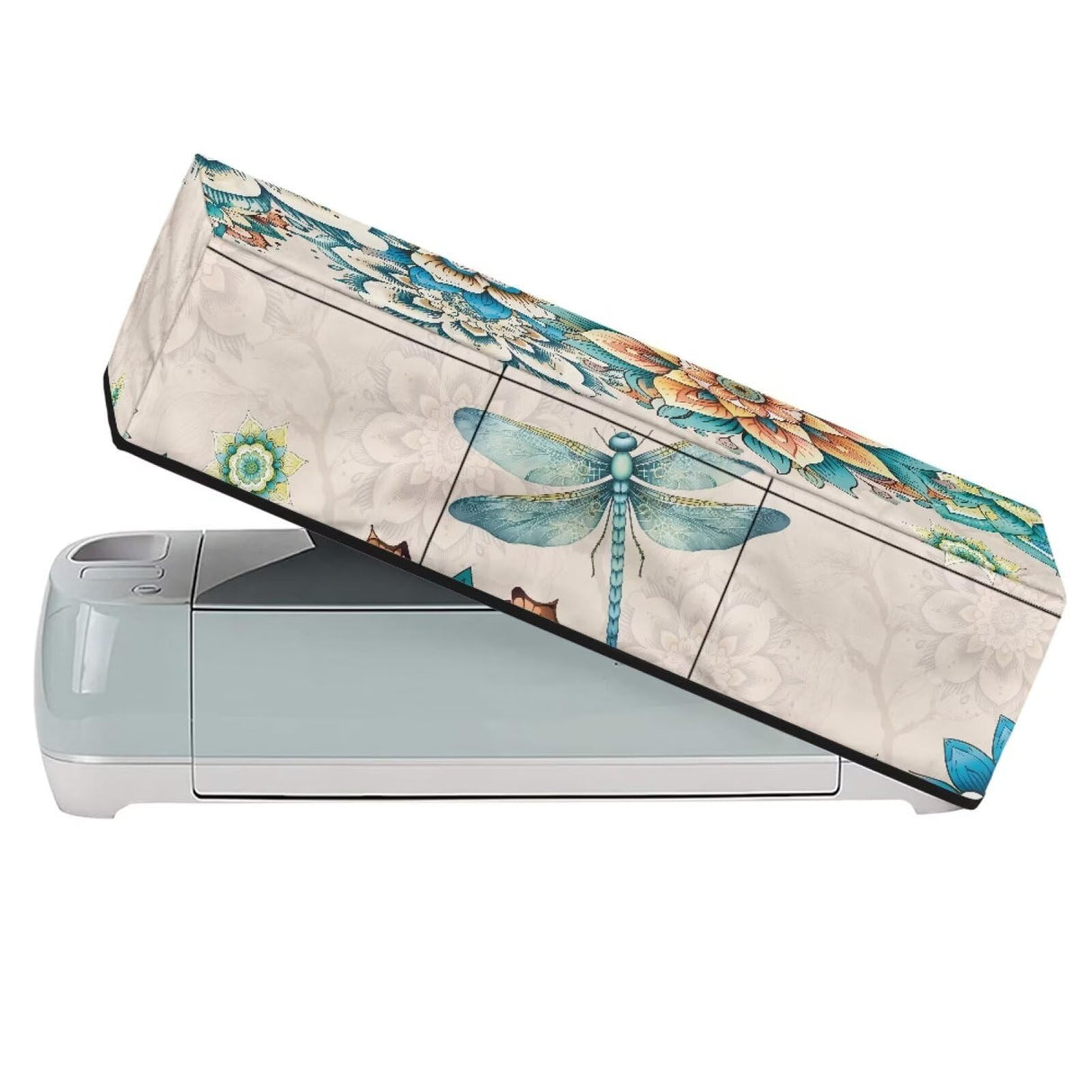 Binienty Dragonfly Dust Cover Compatible with Cricut Maker 3, Explore Air 2, Cricut Explore 3 Machine,Boho Flower Cutting Machine Covers with Pockets Die-Cut Tools & Accessories Binienty