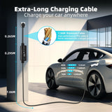 Level 2 EV Charger 40Amp 9.6kW 240V EV Charger Level 2 with Smart LED Screen, 14/24/32/40A, 8 Hours Delay Timer, 25FT Electric Car Charger with Bag NEMA 14-50P J1772 Evs SubSun
