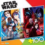 Buffalo Games - Star Wars - Light Versus Dark - 100 Piece Jigsaw Puzzle for Families -Challenging Puzzle Perfect for Game Nights - Finished Size is 15.00 x 11.00 Buffalo Games