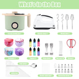 TOAUTO Candle Making Kit with Wax Melting Pot & Cake Decoration Set - Includes Piping Tips, Mixer & More for DIY Candle & Cake Decorating, Perfect for Candle Cake Creations and Crafting TOAUTO