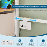 Twin Over Full Size Bunk Bed with 4 Storage Drawers and Bookshelf, Metal Bunk Beds with LED Lights, Charging Station, Loft Bunk Bed with Pegboard, Safety Guardrail and Ladders, for Kids, Teens, Adults mojiasion