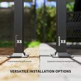 Outsunny 13' x 13' Retractable Pergola Canopy with Stronger Aluminum Frame, Outdoor Pergola Sun Shade Shelter for Garden, Patio, Backyard, Deck, Brown Outsunny