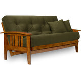 Nirvana Futons Westfield Futon Frame - Queen Size (Frame Only), Solid Hardwood in Heritage Finish Nirvana Futons