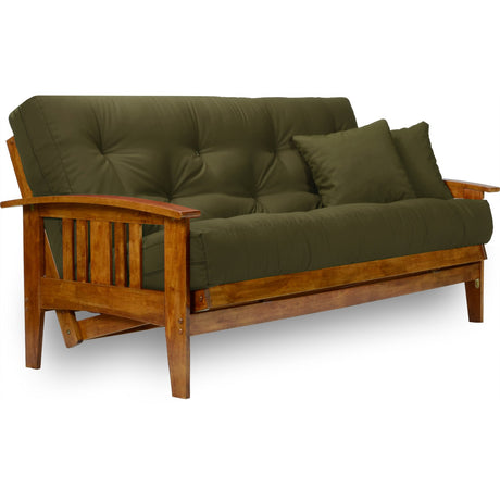 Nirvana Futons Westfield Futon Frame - Queen Size (Frame Only), Solid Hardwood in Heritage Finish Nirvana Futons