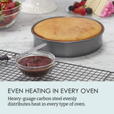 Chicago Metallic 5233128 Professional Non-Stick 3-Piece Round Cake Pan Bakeware Set, Gray Chicago Metallic