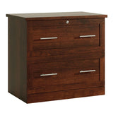 Realspace® 29-7/16"W x 18-1/2"D Lateral 2-Drawer File Cabinet, Mulled Cherry Realspace