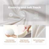 BestMassage | Recliner Chair | No Massage Function | Textile Beige | with Lumbar Support, Adjustable Push Back, Wide Armrests, Footrest & Padded Seat | Easy Assembly | for Living Room, Home Theatre BestMassage