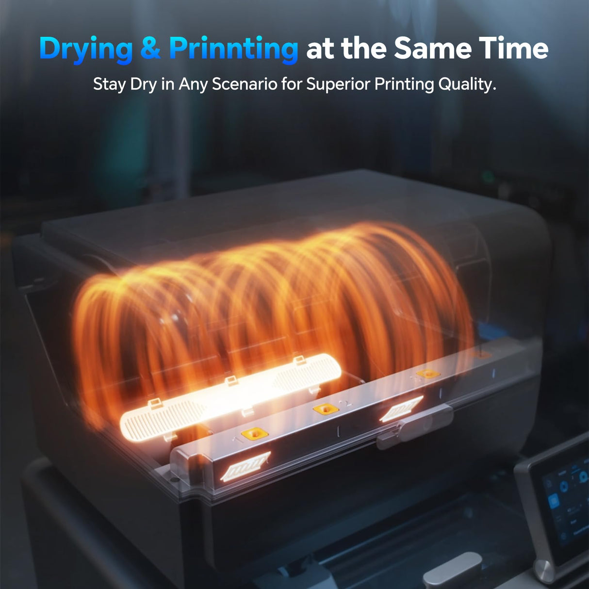 Anycubic ACE Pro for Anycubic Kobra S1 3D Printer, Nozzle Clog Detection, Automatic Filament Backup, Filament Humidity Preset, Drying While 3D Printing, Dual PTC Heating and 360℃ Hot Air System ANYCUBIC