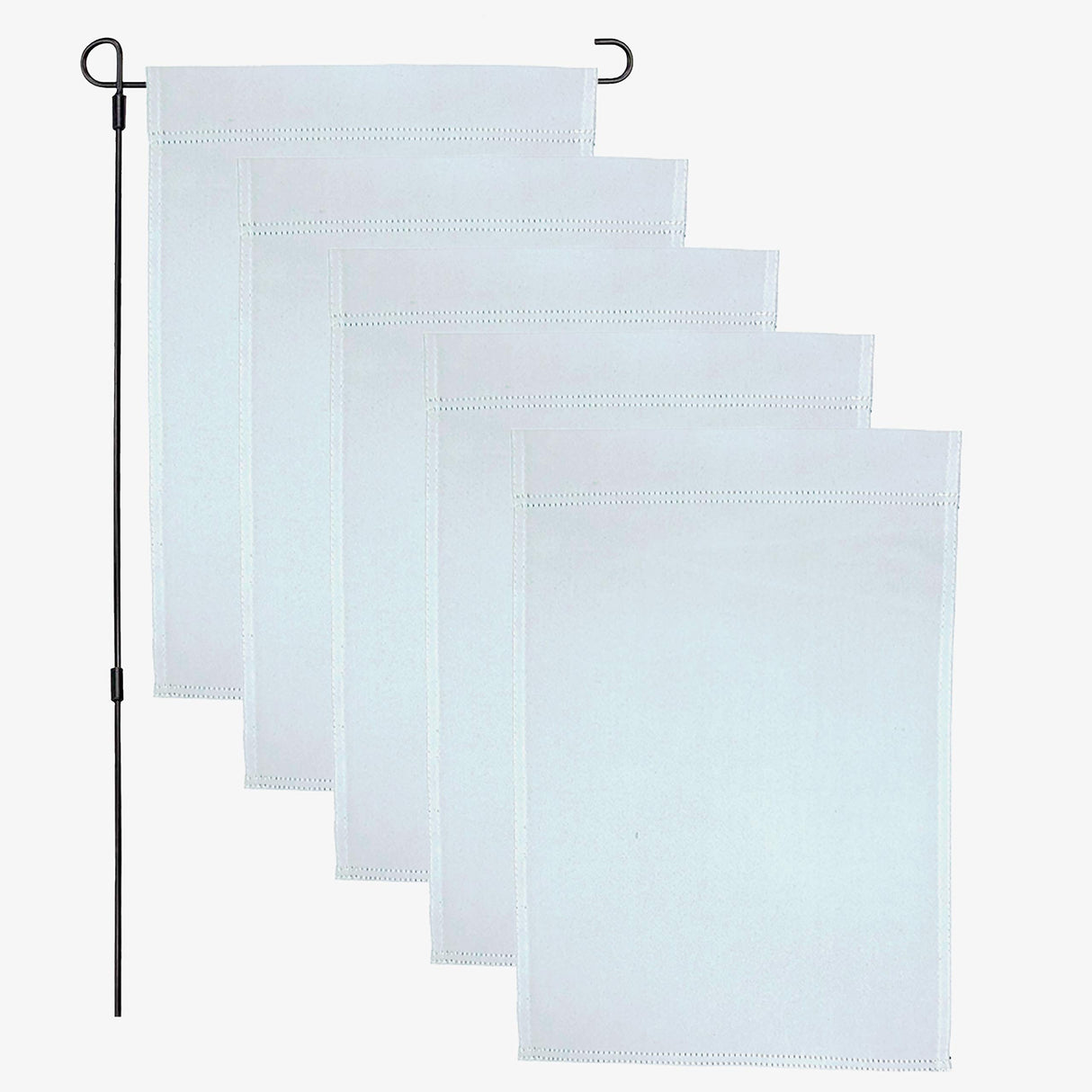 TheSpottedZebras Blank Sublimation Garden Yard Flags 5 Pack 12x18 Inch Double Sided MultiPack Polyester TheSpottedZebras