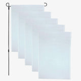 TheSpottedZebras Blank Sublimation Garden Yard Flags 5 Pack 12x18 Inch Double Sided MultiPack Polyester TheSpottedZebras