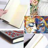 DIY Diamond Painting Notebook Kit, Enchanted World, Special Shaped Diamond Art Notebook Journal Sketchbook for Writing & Drawing Focart