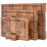 Fibogollo Bamboo Cutting Boards for Kitchen,Kitchen Cutting Board,Wooden Chopping Boards with Juice Groove, Serving Board Set, Splicing Craft Chopping Board for Meat,Vegetables,Fruit,Fish(3 Pcs) Fibogollo