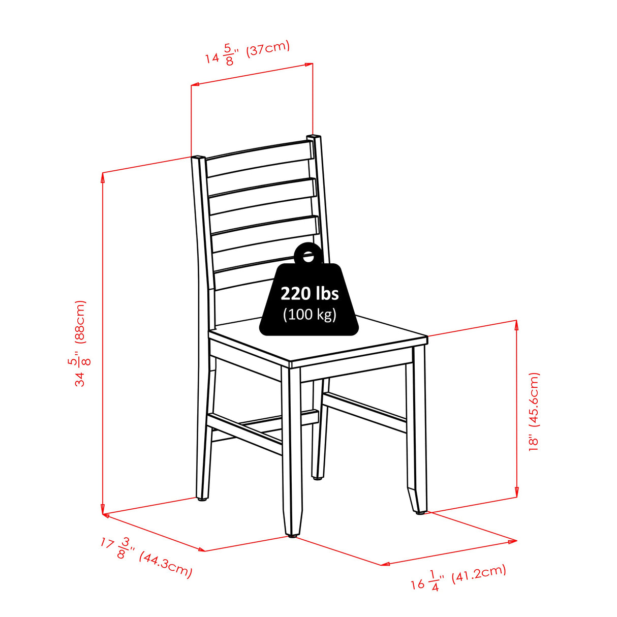 Winsome Hamilton Seating, Antique Walnut Winsome