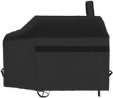 NEXCOVER Offset Smoker Cover - 60 Inch Waterproof Charcoal Grill Cover, Outdoor Heavy Duty BBQ Cover, Rip Resistant Smokestack Barbecue Cover for Brinkmann Char-Broil Weber Nexgrill, Black. NEXCOVER