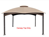 APEX GARDEN Ripstop Canopy Roof Top for The Lowe's Allen Roth 10-ft x 12-ft Gazebo #GF-12S004BTO / GF-12S004B-1 (Ripstop, Beige) APEX GARDEN