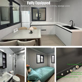 Customizable Prefab Homes 20ft/30ft,/40ft 1-2-3-4 Bedrooms & Kitchen Bathroom Tiny Homes to Live in for Adults Kits casas prefabricadas para Vivir Small Folding Mobile Modular Container House for Sale BOYOWO