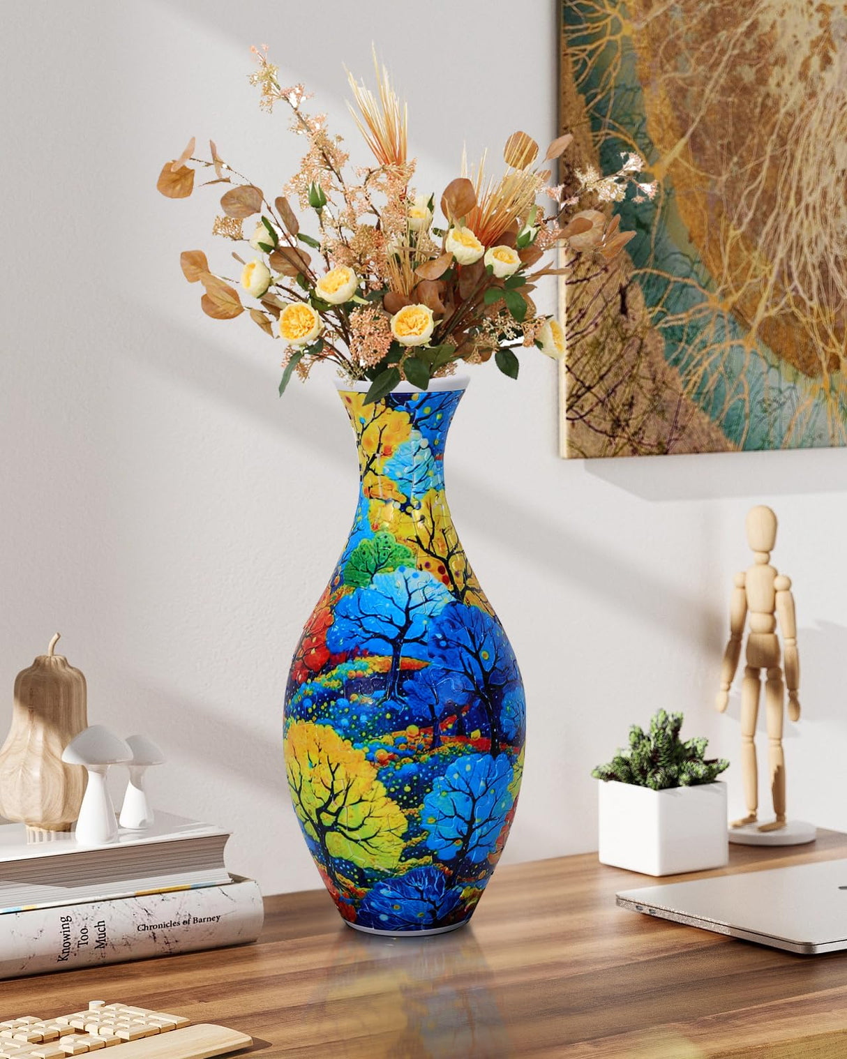 3D Puzzles for Adults, 160 Pieces 3D Puzzle Vase for Flowers, Unique Arts and Crafts for Adults, Unique Housewarning Gifts for Women & Men, Plastic Puzzle Vase for Home and Office Decor KOSTBAR