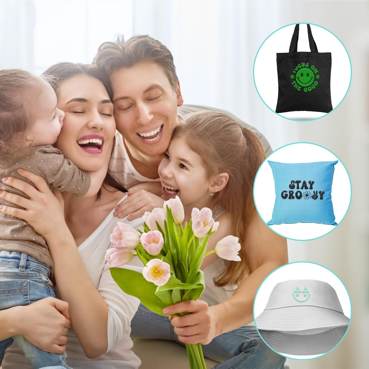 HTVRONT Auto Heat Press Machine for T Shirts & HTVRONT 12 Pcs 3D Puff Vinyl Heat Transfer for Cricut & Cameo HTVRONT