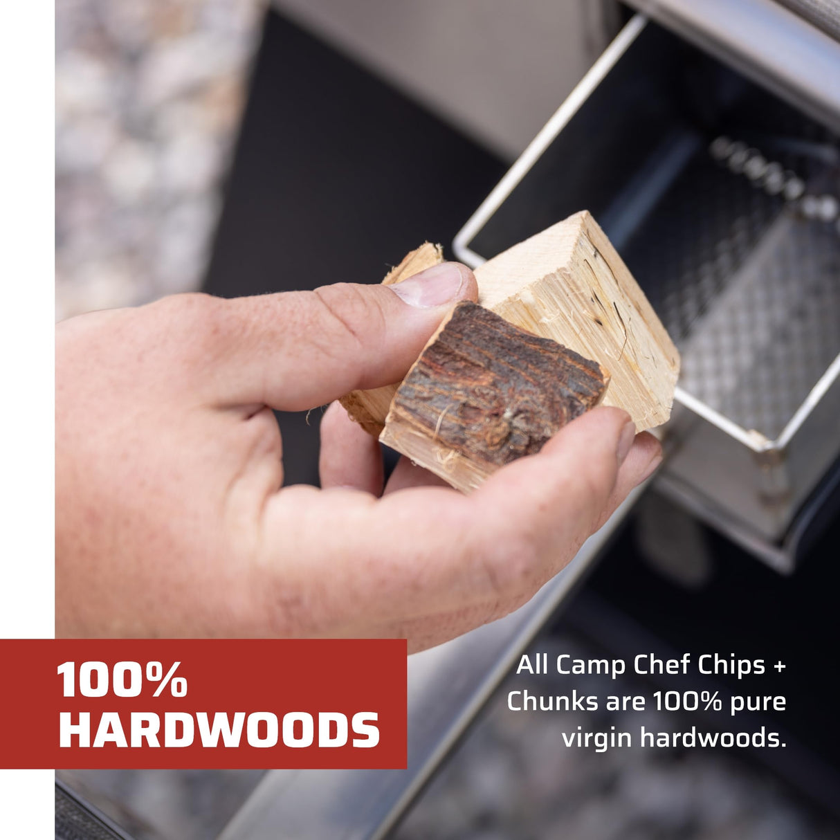Camp Chef Premium Hardwood Chips - Wood Chips for Smoking & Outdoor Grilling - Compatible with Pellet Grills, Smokers & Barbecues - Made in The USA - Cherry, 192 cu in Camp Chef