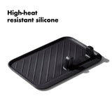 OXO Good Grips Grilling, 3pc Set - Tongs, Turner and Tool Rest, Black OXO