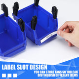 Weysat 24 Pcs Storage Bins Parts Racks, Wall Mounted Tool Storage Bins, Plastic Stackable Garage Storage Bin Organizer for Screws Bolts Nuts Nails Beads Small Hardware Parts Storage Men Gift Tools Weysat