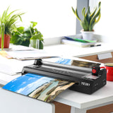 Laminator Machine for A3/A4/A6, YE381 13inch Thermal & Cold Laminating Machine for Home Office School Teacher Use with 50 Pouches, Paper Trimmer and Corner Rounder Eficentline