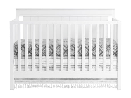 Oxford Baby Lazio 4-in-1 Convertible Baby Crib, Snow White, GreenGuard Gold Certified Oxford Baby