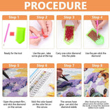 RYMILIE Strawberry Diamond Art Painting Kits for Adults, Full Drill Diamond Dots Paintings for Beginners, Round 5D Paint with Diamonds Pictures Gem Art Painting Kits DIY Crafts Kits 【11.8x15.7inch】 RYMILIE