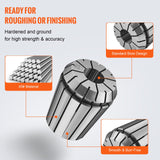 VEVOR 25 pcs ER32 Spring Collet Set 0.0006"/15 μm TIR Lathe Chuck Tool with 25 Labeled Storage Boxesfor CNC Engraving Machine Milling Lathe Tool Drill Press VEVOR