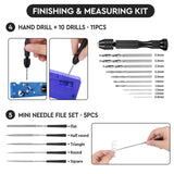 3D Printer Tools Kit Essential, 3D Printing Tools Kit, 3D Printer Accessories with 50Pcs (Deburring Tool, Wire Cutter, Drill, Scraper..) for Remove, Smoothing, Finishing, Deburring, Craving, Drilling KuanStore