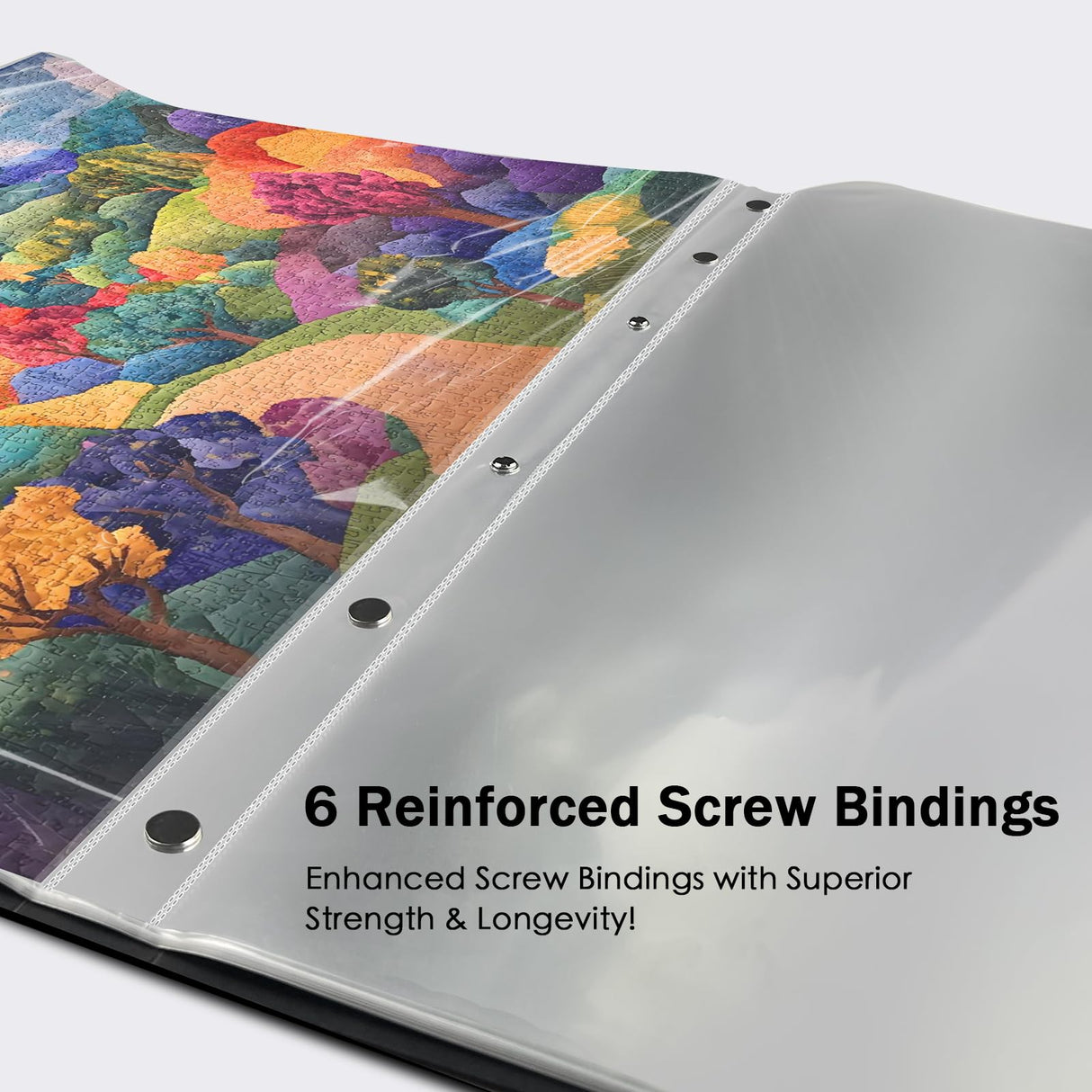 Nariolar Puzzle Storage Folder for 1000 Pieces with 24 Sheets/48 Puzzles, Large Capacity Portable Puzzle Album to Store Finished Puzzles Nariolar