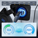 MECMO NEMA 6-50P to 14-50R EV Tesla Charger Adapter Cord, 240V 50 Amp 3 Prong Welder Plug to 4 Prong EV Charging Connector, Welder Welding Dryer EV Charger Power Cord Adapter Adaptor Connector MECMO