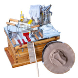 Beehive Starter Kit 8-Frame Bee Boxes and Frames Starter Kit Wax Coated Bee Hives and Supplies Starter Kit Including Beekeepig Tools Kit with Beekeeping Veil MayBee