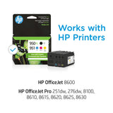 Original HP 951 Cyan, Magenta, Yellow / 950XL Black Ink Cartridges (4-pack) | Works with HP OfficeJet 8600 Series; HP OfficeJet Pro 251dw, 276dw, 8100, 8600 Series | Eligible for Instant Ink | C2P01FN HP