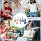 ACRNIGHEET 6PCS Seashell Macrame Keychain Kit for Beginners DIY Boho Macrame Making Kit for Adults Colorful Keychain Macrame Starter Kit for Keys Bags Charms Ocean Macrame Keychain Kit with Video ACRNIGHEET