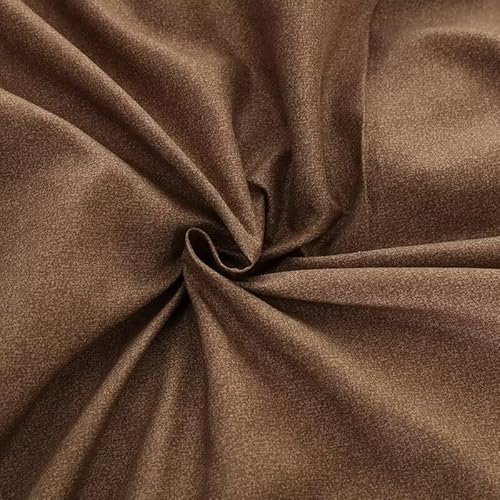 OAITE Duvet Cover Twin Size,Reversible Leaf Brown Duvet Cover Set with Zipper Closure, 3 Pieces Modern Patterns Soft Microfiber Bedding Set with 8 Ties(68’’*90’’,2 Pillow Cases) OAITE
