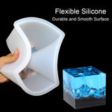 4 Inches Cube Silicone Molds Square Silicone Molds Resin Epoxy Casting Molds Chistepper