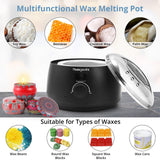 Wax Melter for Candle Making - Candle Wax Melter 16 oz, Candle Making Supplies with Candle Melting Pot，Candle Making Kit for Beginners，Wax Melting Pot with LED Temperature Display，Perfect Set Gift Mamajardin