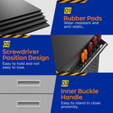 Eltean 55" W Rolling Workbench with 6 Drawers and Storage Cabinet,1000 LB Capacity Heavy Duty Work Bench with Pegboard and Adjustable Shelf,Garage Workbench with Wheels for Repair Shop/Workshop Eltean