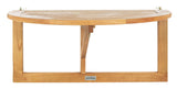 Safavieh PAT7045A Outdoor Collection Owens Natural teak wood Balcony Hanging Half Table SAFAVIEH