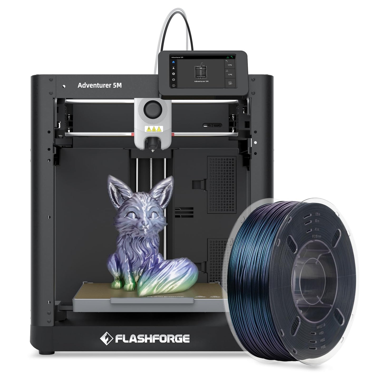 FLASHFORGE Adventurer 5M 3D Printer with Burnt Titanium ASA 1kg - WoodArtSupply