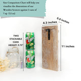 Besuerte Mason Jar Wall Sconces Set of Two, Wall Deco Cute Wall Decor with LED Fairy Lights, Art for Living Room Modern Decorations, House Decor, Rustic Brown Besuerte