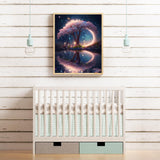 KINPLUB 5D Diamond Painting Kits for Adults, Tree Diamond Art Kits for Beginners, DIY Full Round Drill Paint with Diamond Pictures Gem Art, Home Wall Decor 12 x 16 Inch KINPLUB