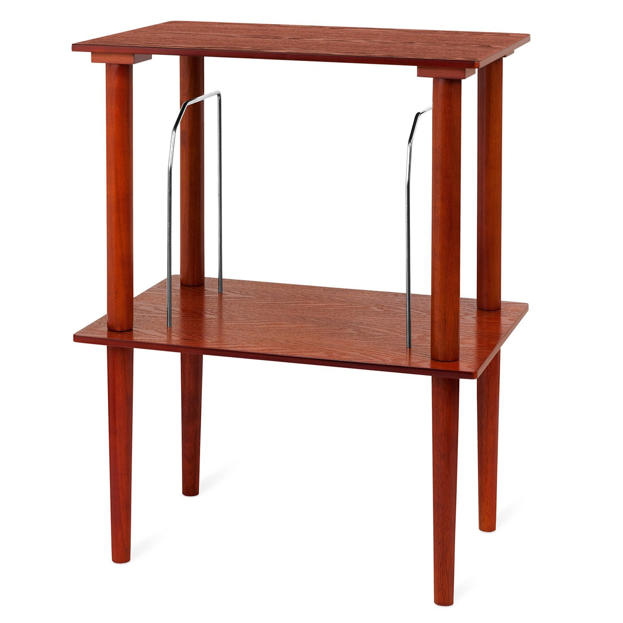 Victrola Wooden Stand for Wooden Music Centers with Record Holder Shelf, Mahogany Victrola