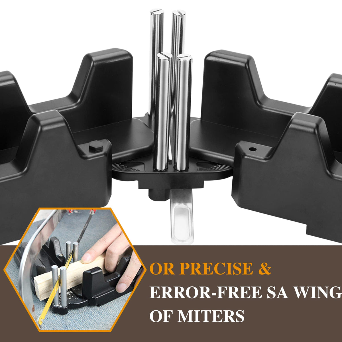 moonoom 2-in-1 Mitre Measuring Cutting Tool, Miter Saw Protractor Tool, Precise Mitre Angles Cutting Tool, Measuring Template Instrument Home Supplies moonoom