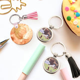 Muka 100Pcs 2 Inch Round Sublimation Blank Aluminum Sheets, Aluminum Board Heat Transfer for Breastpin, Retractable Badge Holder, Photo Tray, Collapsible Phone Holders Muka