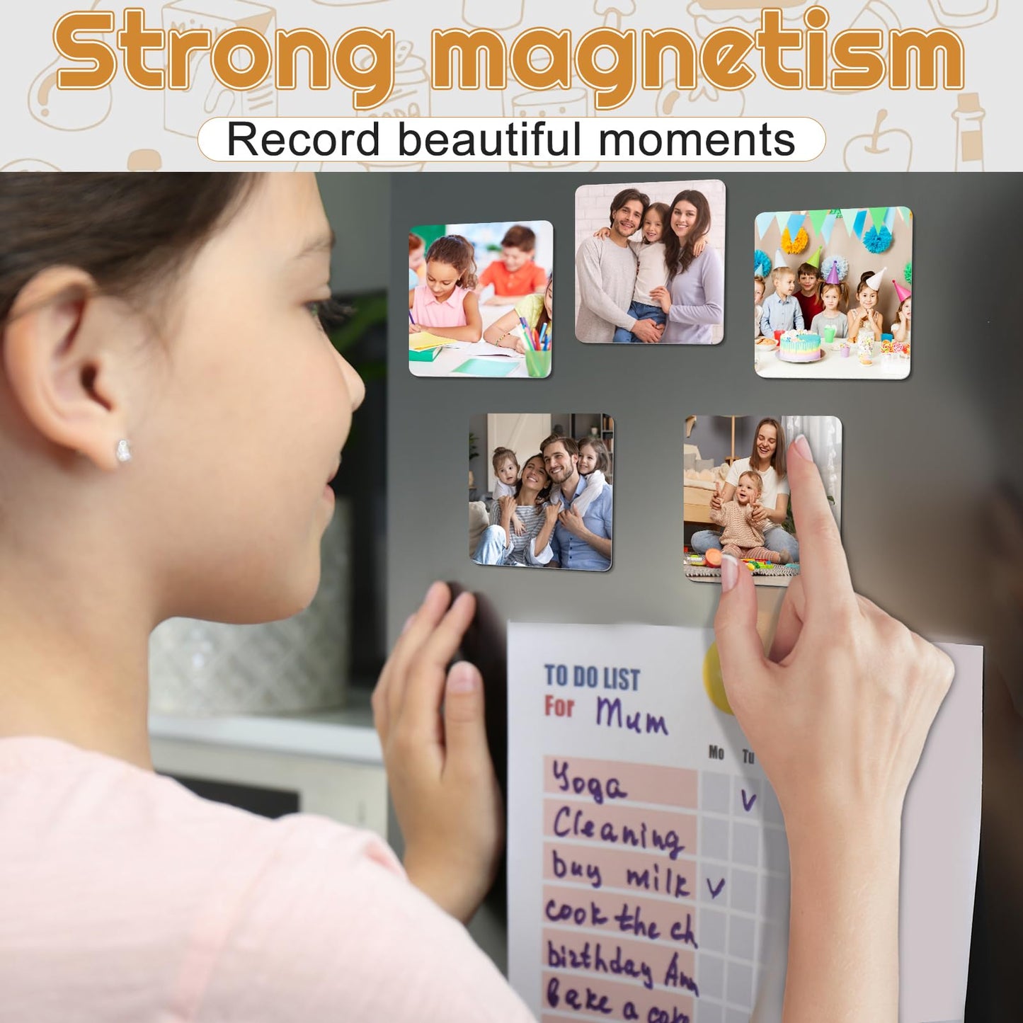 50 Pcs Sublimation Magnets Blank 3x3 Inch Personalized Fridge Refrigerator Magnet Blank DIY Sublimation Refrigerator Magnet Bulk Square Sublimation Magnets for Kitchen Decorative Fridge Magnets Blank