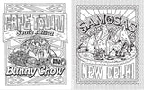 Street Food Coloring Book: Delicious Treats from Cities around the World WoodArtSupply