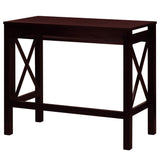 Casual Home Montego Folding Desk with Pull-Out Tray-Espresso Casual Home